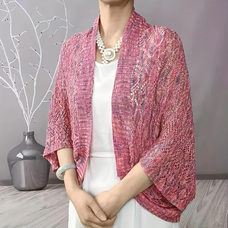 Deal Dash Vibrant Knit Shawl Wrap - Soft, Lightweight, Versatile, and Elastic Cardigan for Women - Perfect for Summer, Autumn, and Casual Outdoor Activities Deal Dash Vibrant Knit Shawl Wrap - Soft, Lightweight, Versatile, and Elastic Cardigan for Women - Perfect for Summer, Autumn, and Casual Outdoor Activities