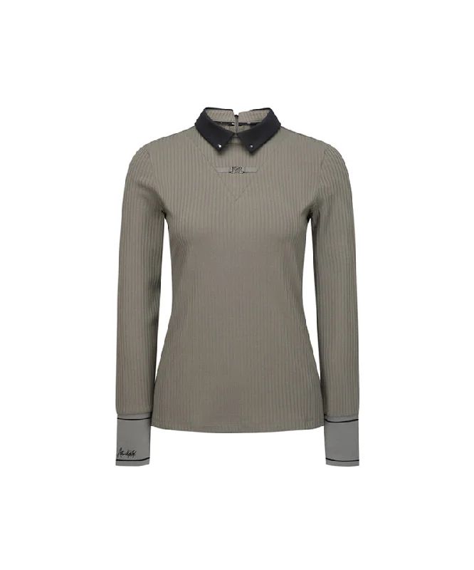 Exclusive Savings Women's Collar Combination L/TS - Light Brown