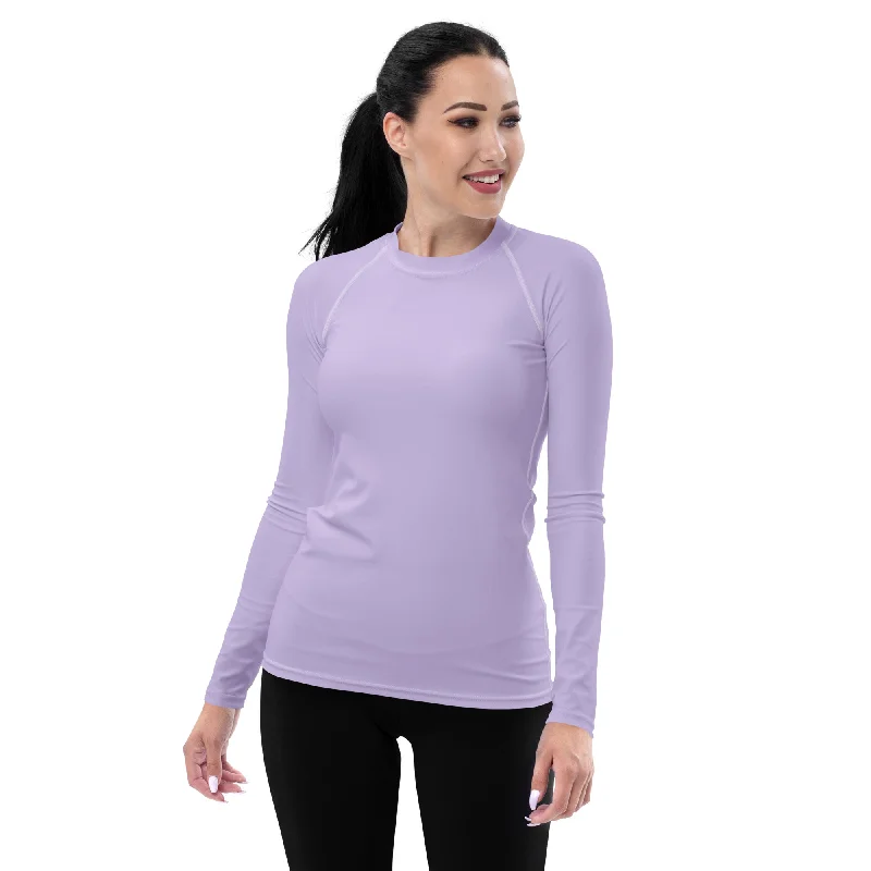 Super Sale Lavender Skies Performance Rash Guard UPF 50 +