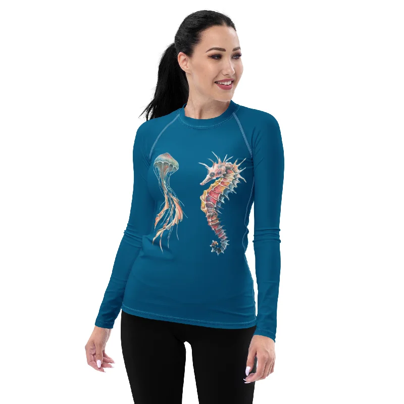 Bonus Savings Sea Creature Performance Rash Guard UPF 50+