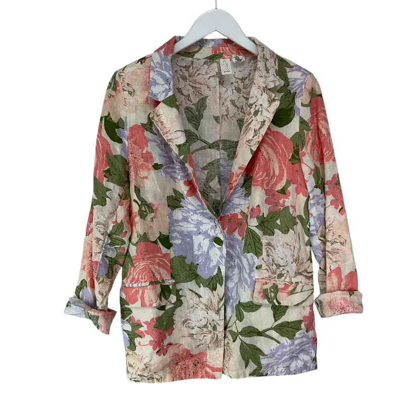 Final Markdown Blazer By Joie In Floral Print, Size: M