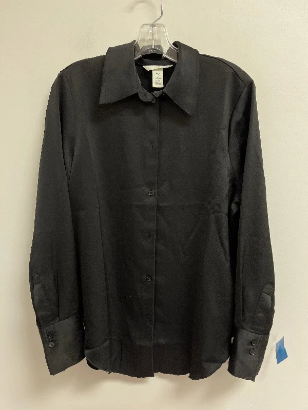 Extra Savings Blouse Long Sleeve By H&m In Black, Size: M