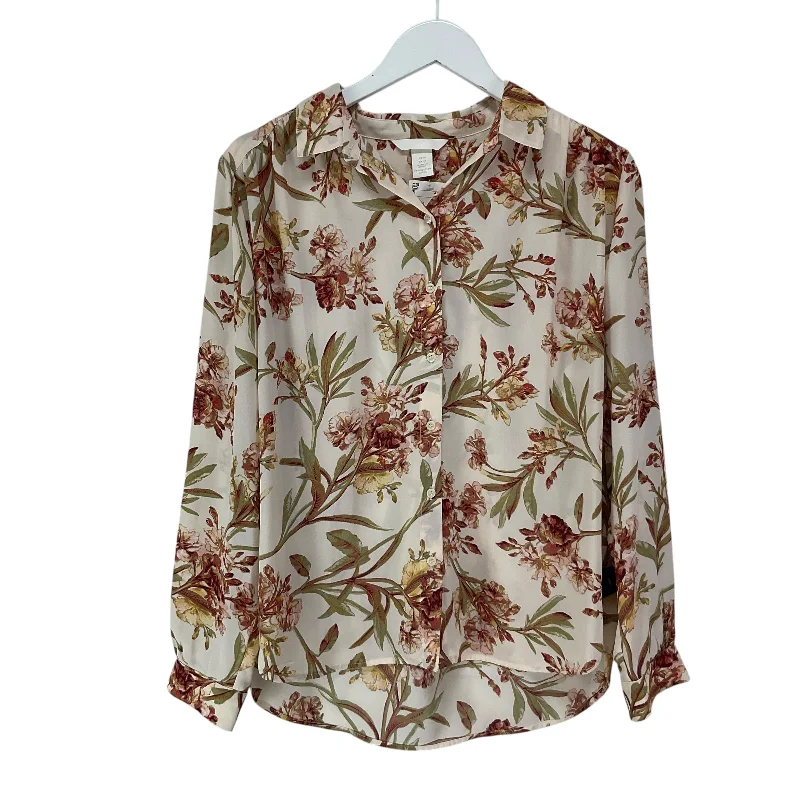 Price Buster Blouse Long Sleeve By H&m In Cream, Size: M