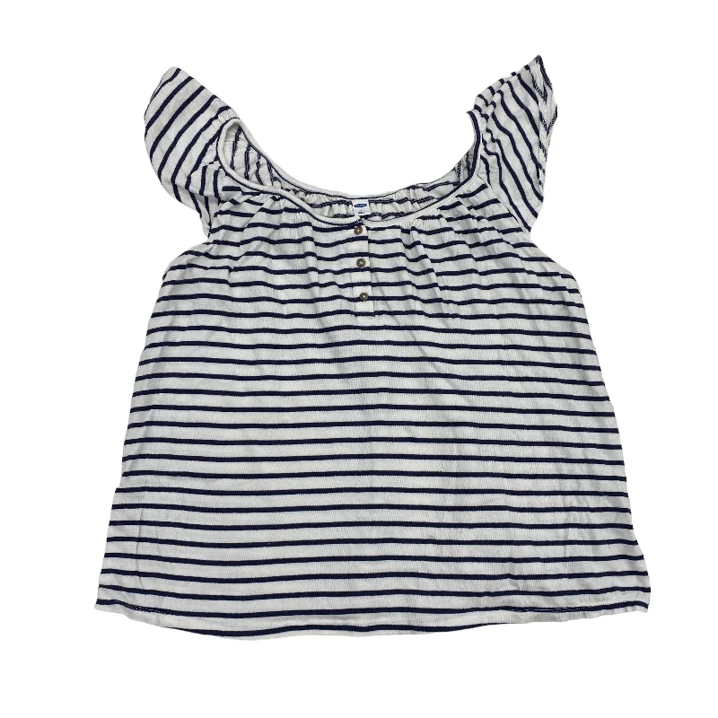 YEAR-End Clearance Blue & White Top Sleeveless Old Navy, Size L