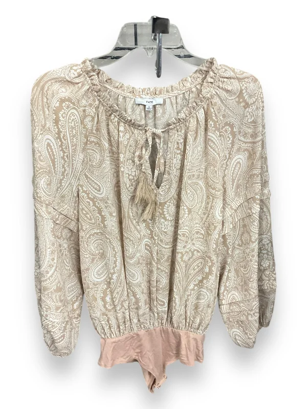 Bargain Prices Bodysuit By Fate In Tan, Size: S