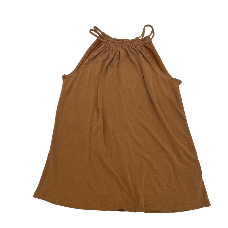 Discount Deals BROWN TOP SLEEVELESS by GREEN ENVELOPE Size:M