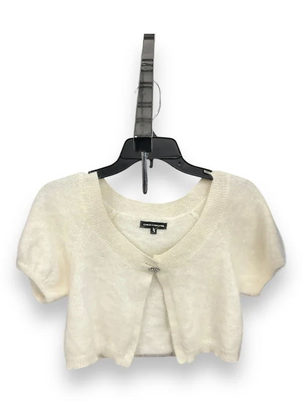 Massive Deals Cardigan By Express In Ivory, Size: Xs