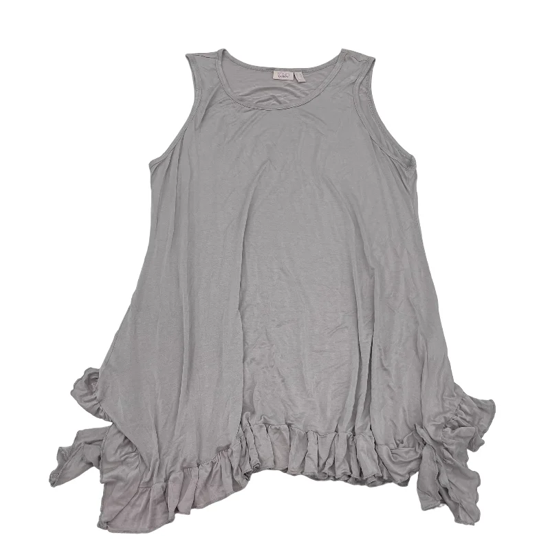 Best Bargains GREY LOGG TUNIC SLEEVELESS, Size 2X