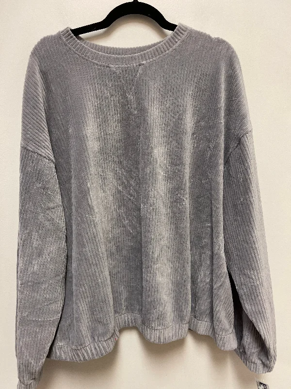Fantastic Deals Sweater By A New Day In Grey, Size: 2x