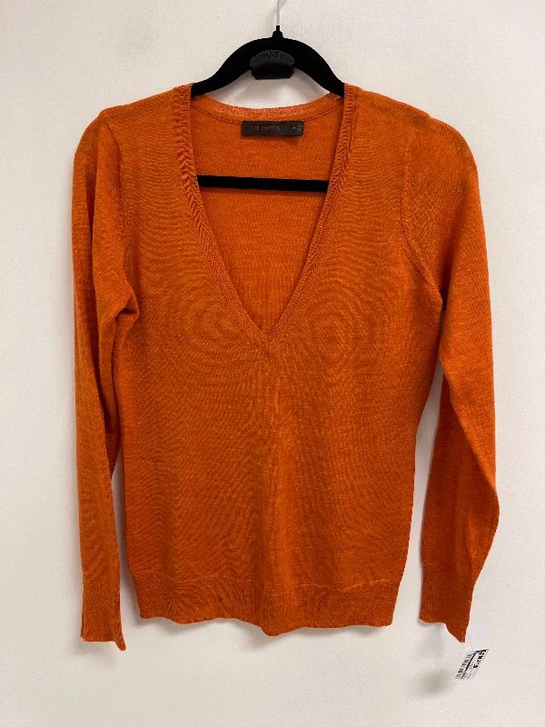 Quick Sale Sweater By Limited In Orange, Size: M