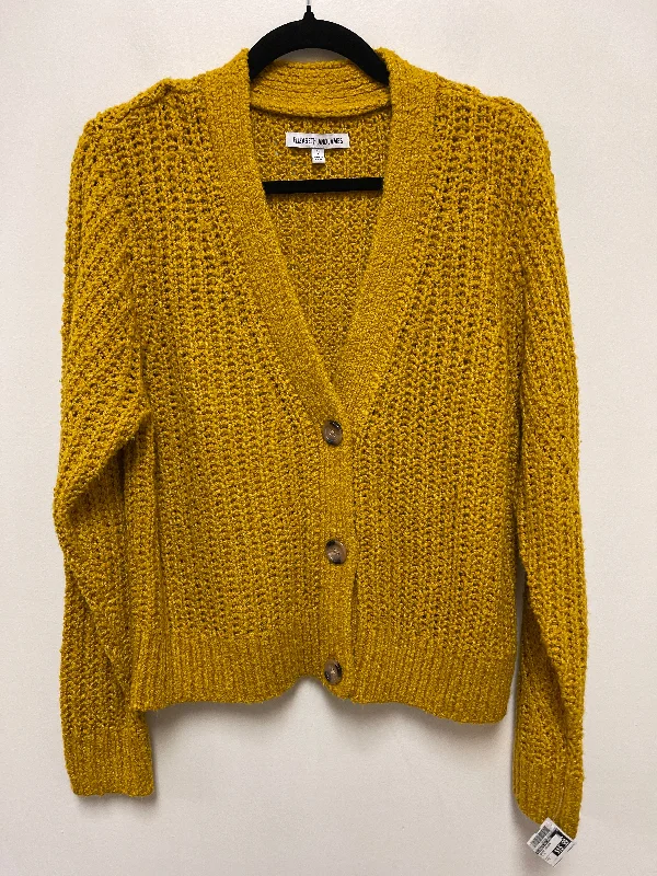 Deep Discounts Sweater Cardigan By Elizabeth And James In Yellow, Size: M