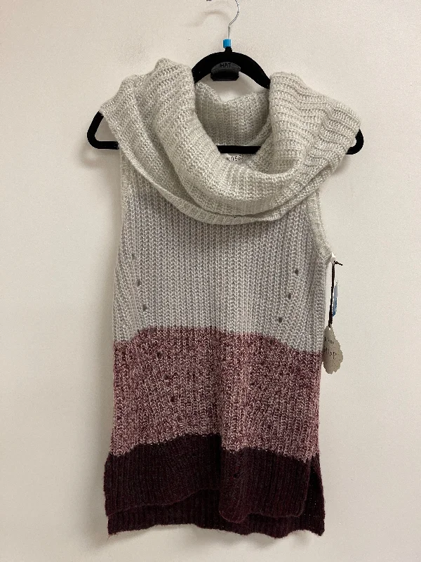 Low Prices Sweater Short Sleeve By Knox Rose In Maroon, Size: M