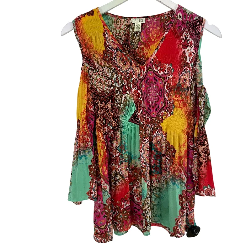 Value Deals Top 3/4 Sleeve By Spense In Multi-colored, Size: S