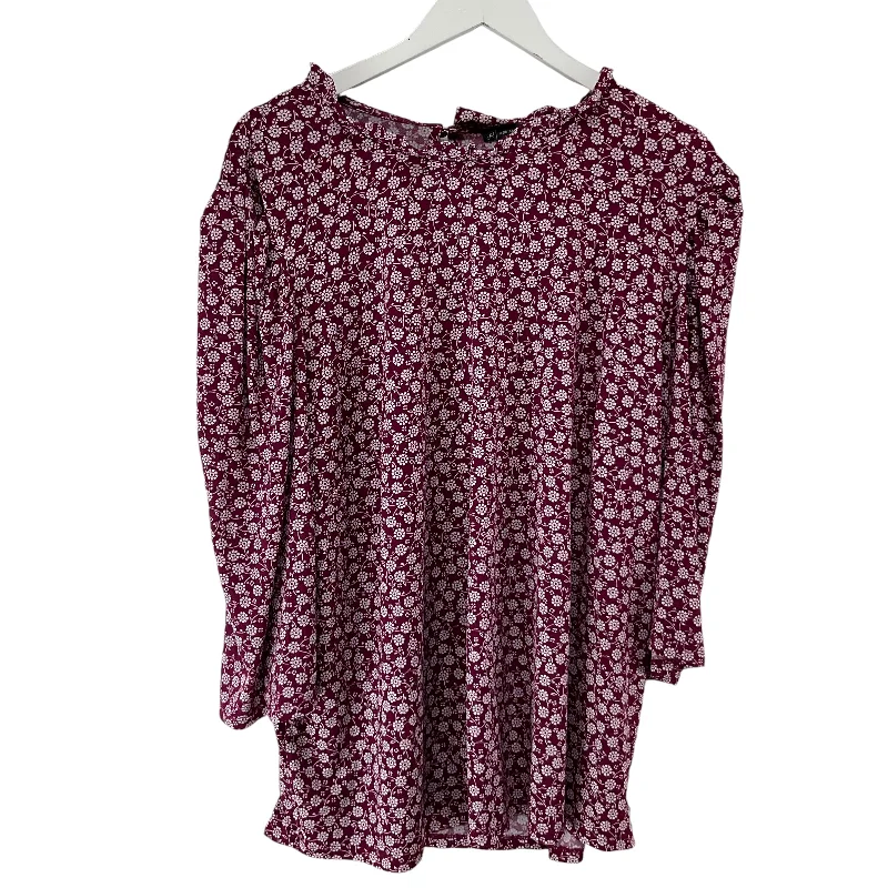 Friends and Family Sale Top Long Sleeve By Adrianna Papell In Red, Size: 3x