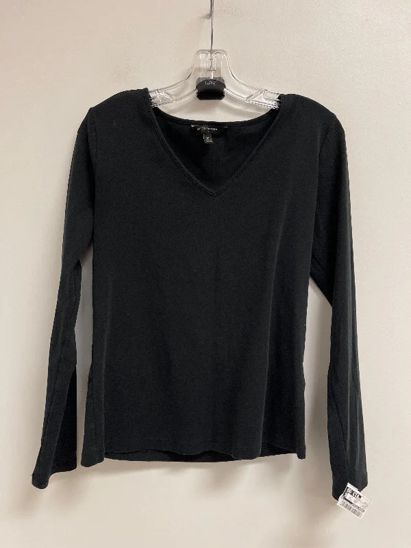 Stock Up and Save Top Long Sleeve By Banana Republic In Black, Size: M