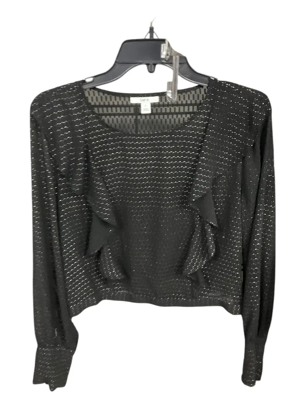 Online Specials Top Long Sleeve By Bar Iii In Black, Size: L