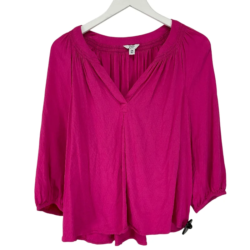 Great Deals Top Long Sleeve By Crown And Ivy In Pink, Size: Mp