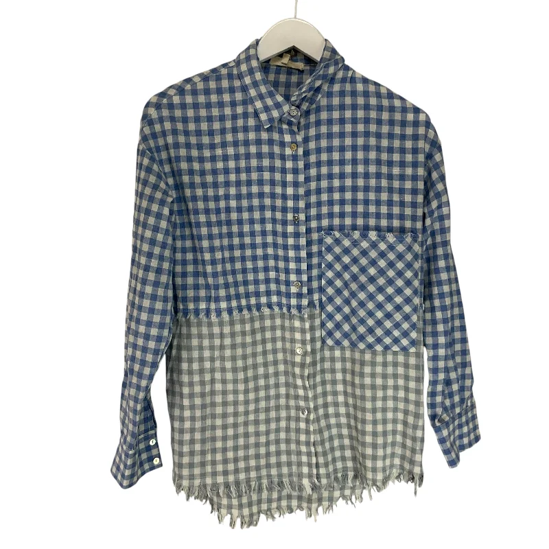 Low Prices Top Long Sleeve By Entro In Blue, Size: S