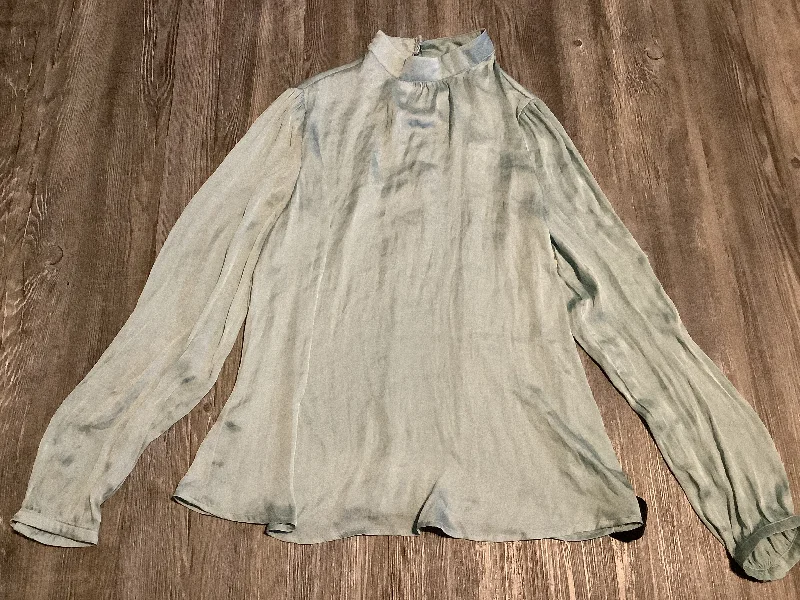 Closeout Top Long Sleeve By Forever 21 In Blue, Size: M