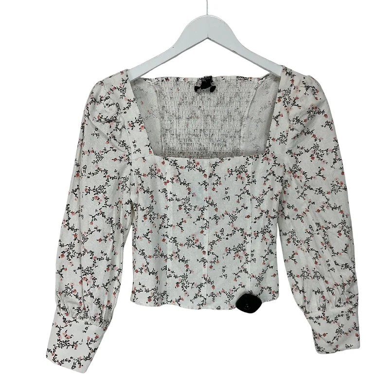 Blowout Sale Top Long Sleeve By Forever 21 In White, Size: Xs