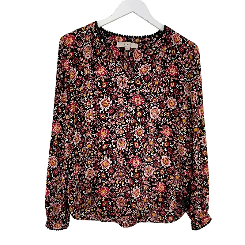 The Best Prices Top Long Sleeve By Loft In Multi-colored, Size: Xs