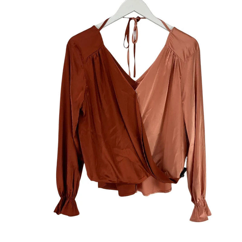 Limited Stock Top Long Sleeve By She + Sky In Red, Size: S