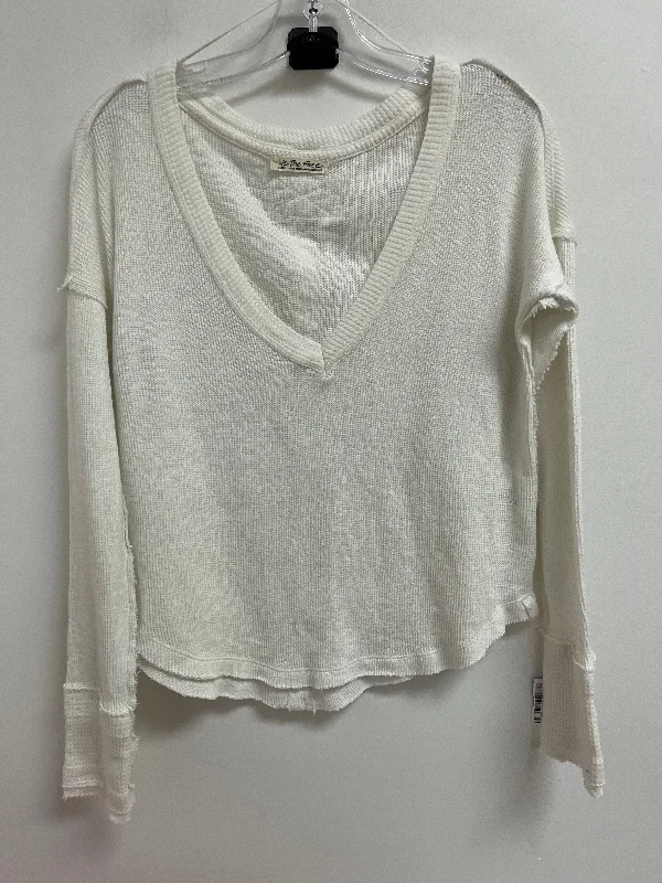 Discount Mania Top Long Sleeve By We The Free In White, Size: Xs