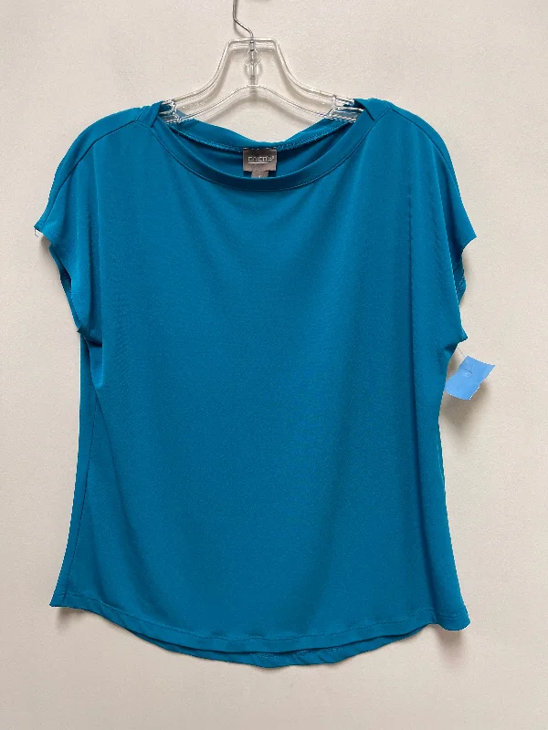 Special Savings Top Short Sleeve By Chicos In Blue, Size: M