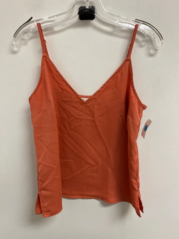 Super Sale Top Sleeveless By A New Day In Orange, Size: S
