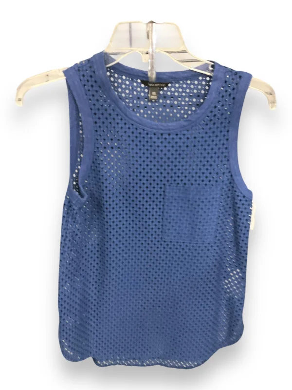 Price Drop Top Sleeveless By Banana Republic In Blue, Size: Xs