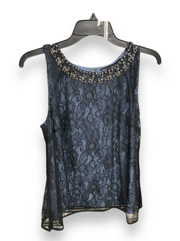 Exclusive Preview Top Sleeveless By White House Black Market In Black & Blue, Size: L