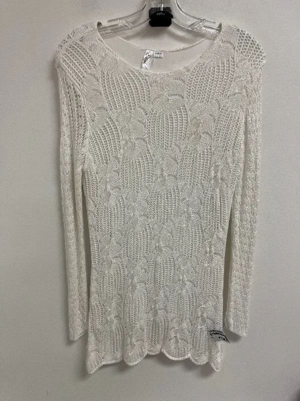 Weekend Deal Tunic Long Sleeve By Ethyl In White, Size: L