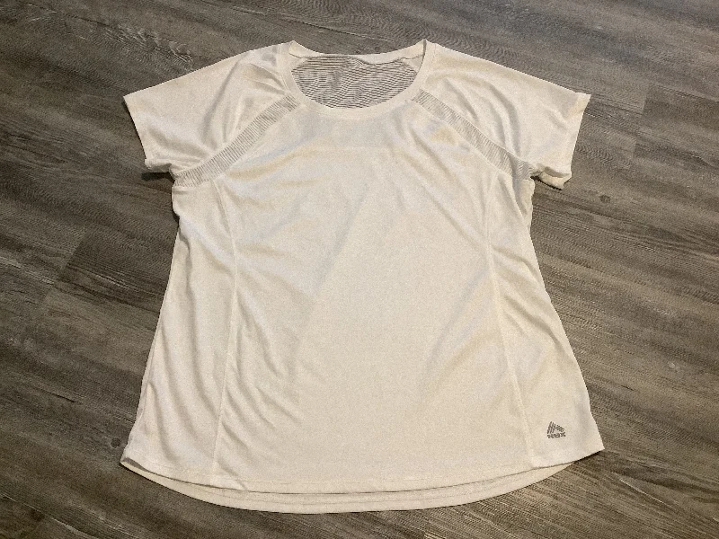 Midnight Madness White Athletic Top Short Sleeve Rbx, Size L