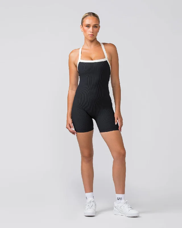 Stock Clearance Adore One Piece - Black / Dew