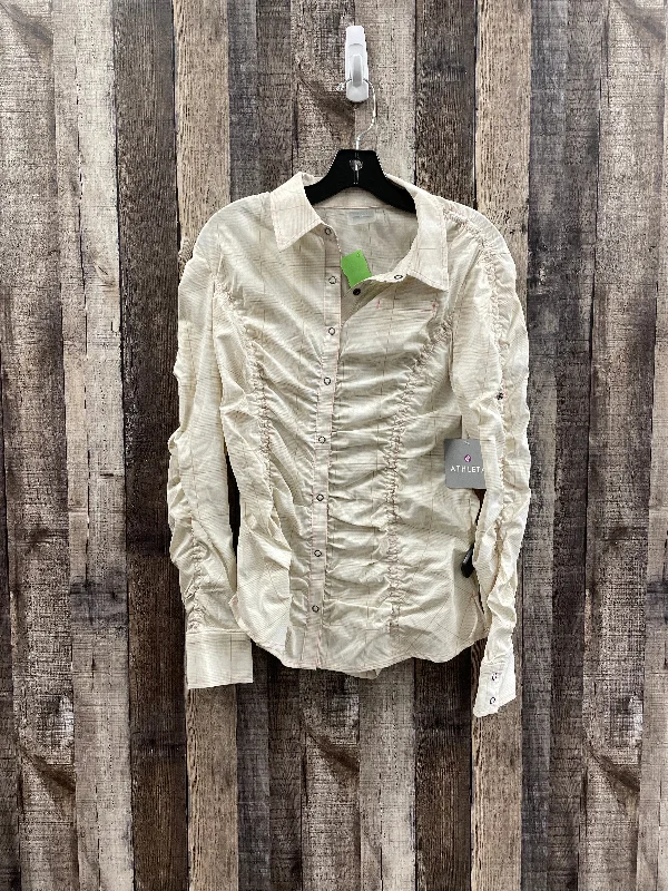 Special Promotion Athletic Top Long Sleeve Collar By Athleta  Size: L