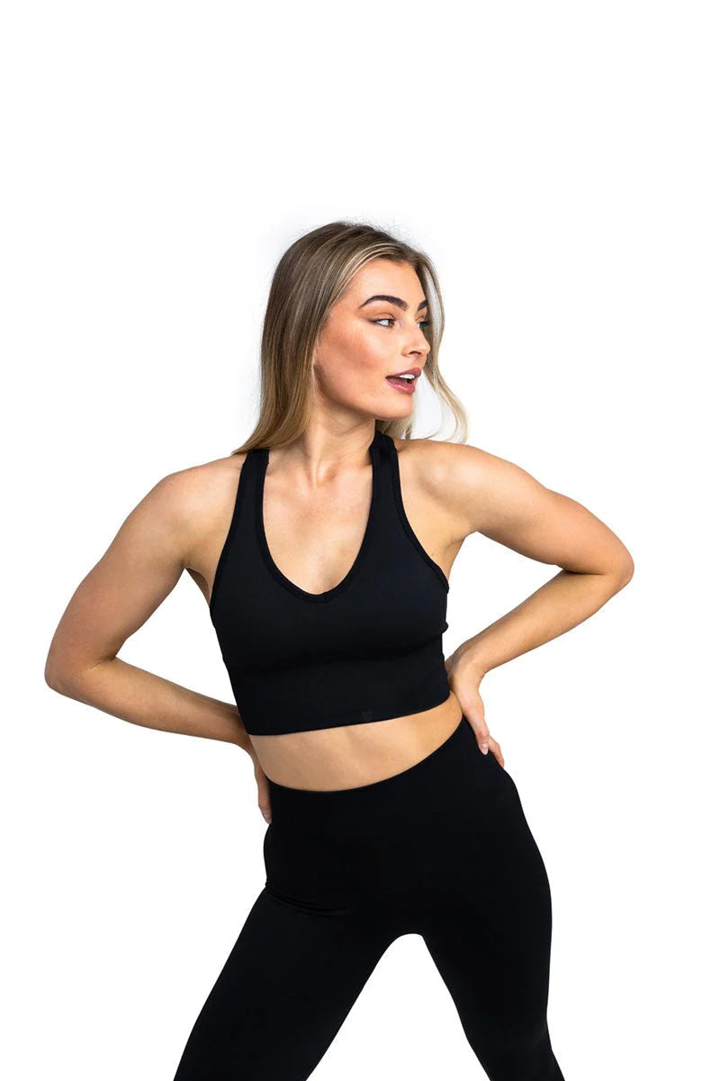 Special Savings Gem Black Seamless Crop - Black