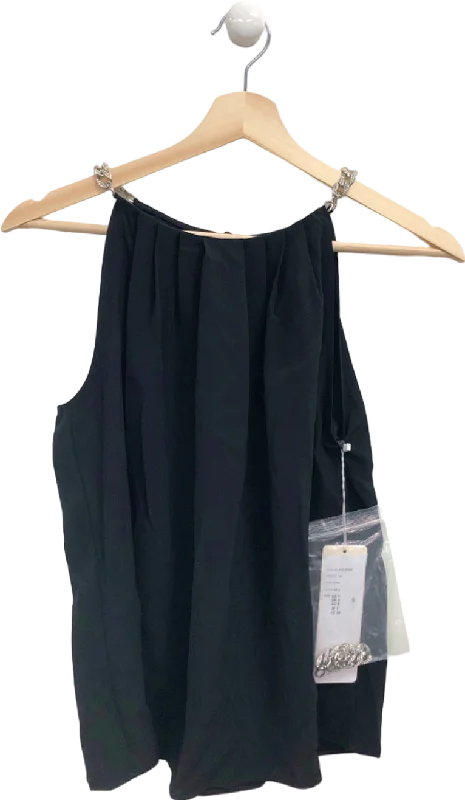 Exclusive Online Offer Goelia Black Chain Strap Top S