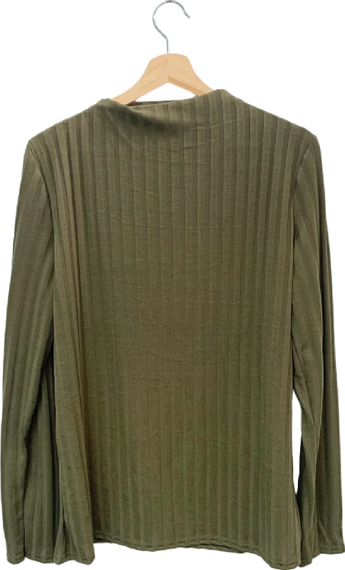 Epic Deals Long Tall Sally Khaki Wide Rib Top UK 18