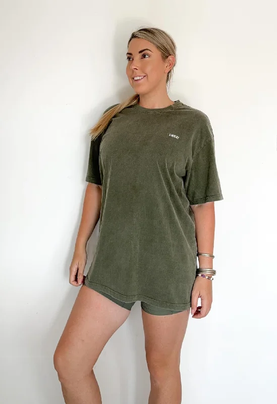 Limited Availability Oversize Tee Olive