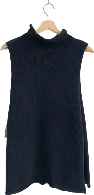 Flash Sale St. Agni Black Sleeveless Funnel Neck Top XS/S