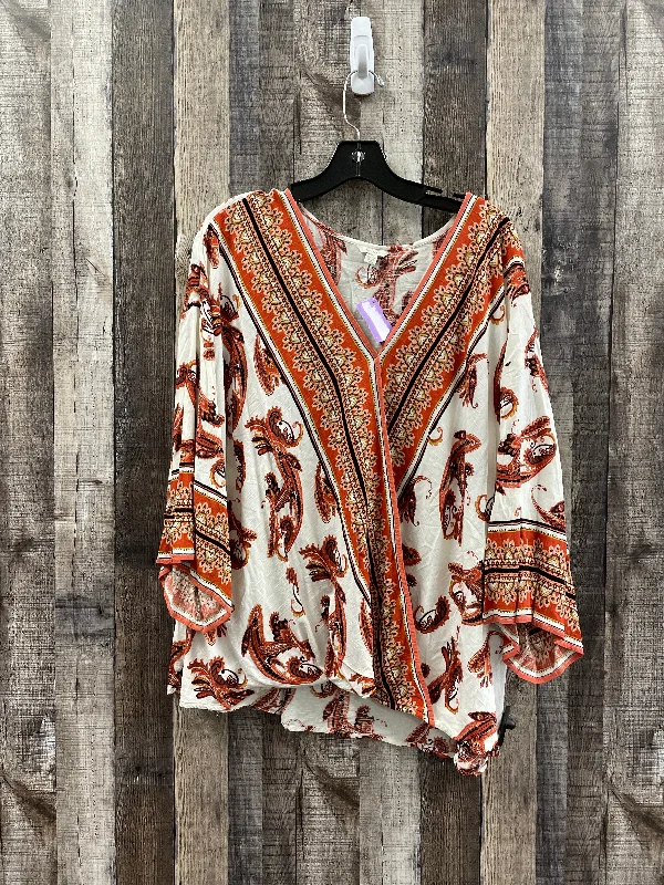 Shop and Save Top Long Sleeve By Cato  Size: 2x
