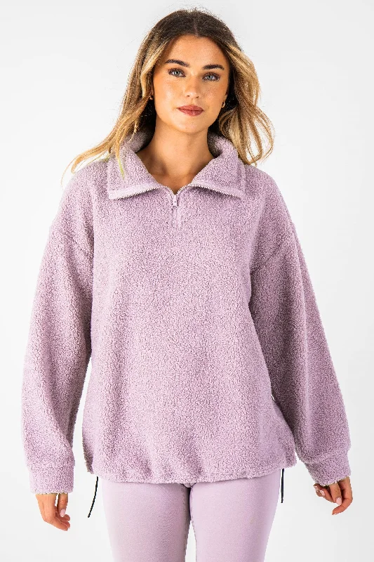 Limited Quantity Belmore Borg Jumper & Leggings Set - Mauve