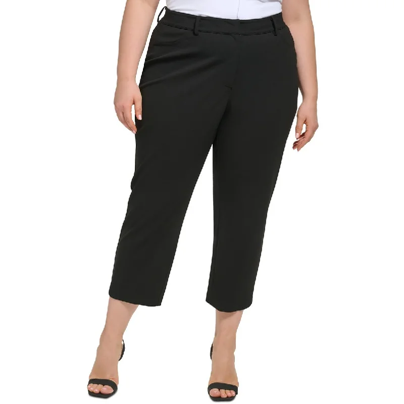 Deep Discounts Plus Womens Office Solid Ankle Pants