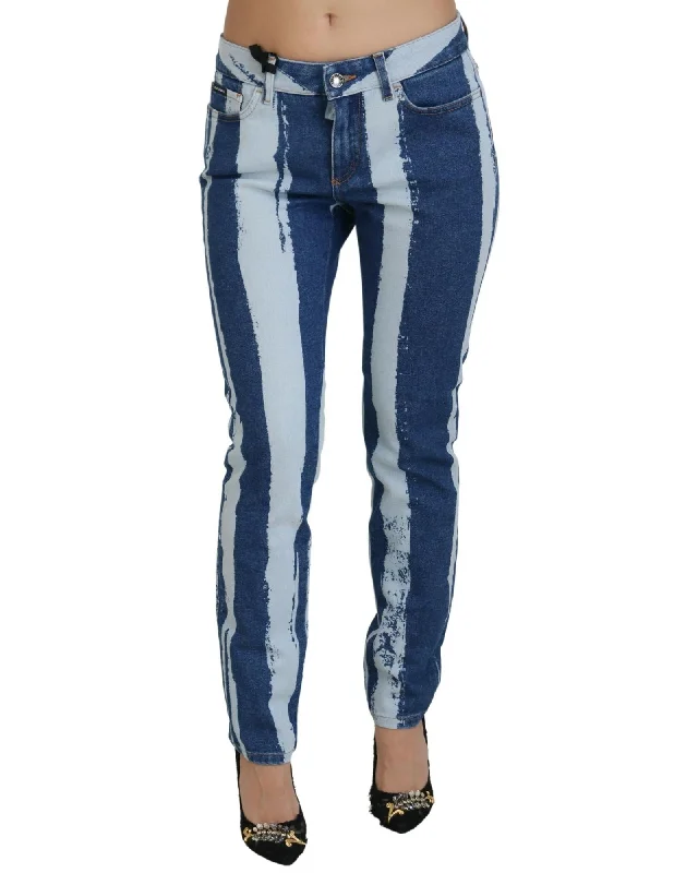 Reduced Prices Dolce & Gabbana  Women's Skinny Jeans with Paint Splatter Design