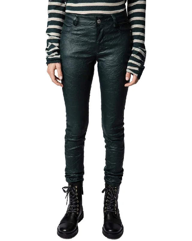 Special Discount Zadig & Voltaire Phlame Froisse Leather Pant