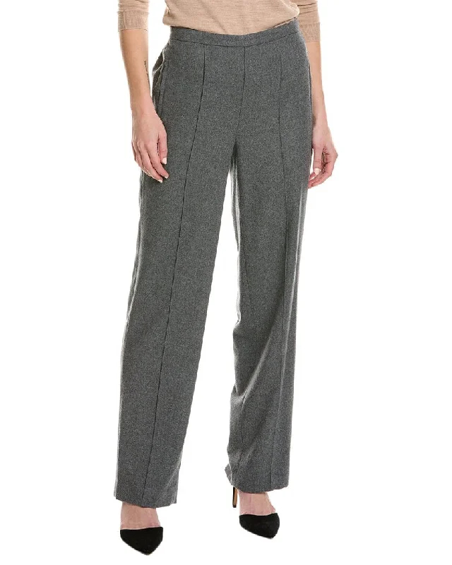 Year-End Clearance Vince Mid-Rise Wool-Blend Wide Leg Pant