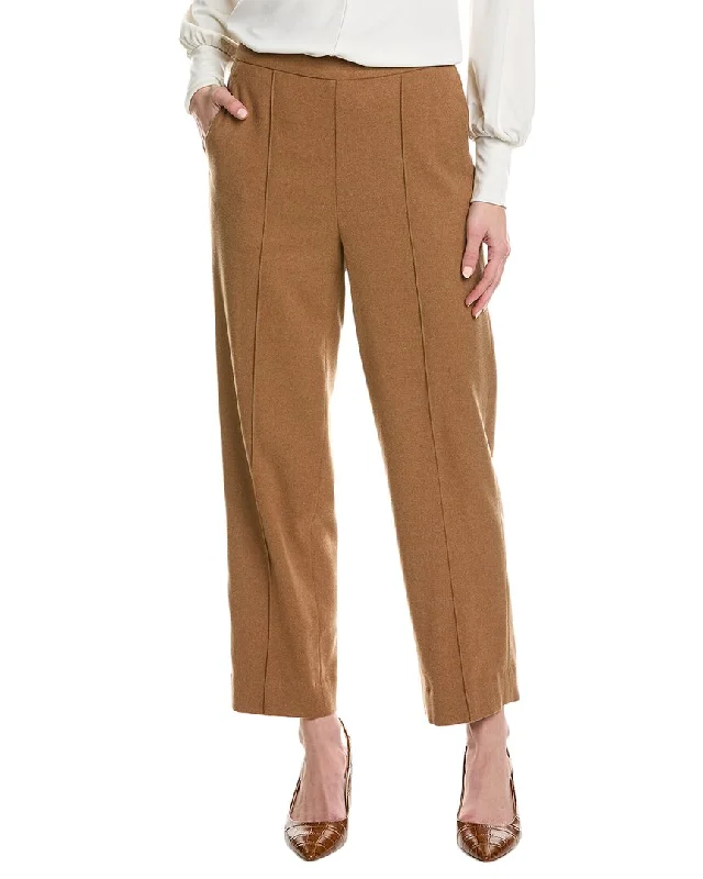Value Deals Vince Mid-Rise Wool-Blend Easy Pant