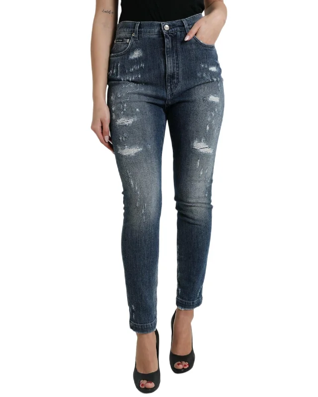 Limited Availability Dolce & Gabbana  Distressed Skinny Jeans for Women