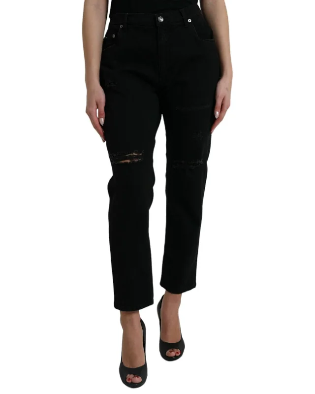 Epic Deals Dolce & Gabbana  Women's Ripped Straight Leg Jeans