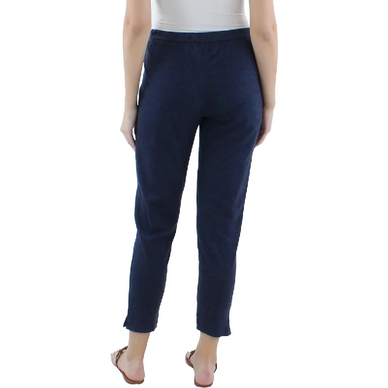 Price Rollback Womens Cotton Blend High Waist Ankle Pants